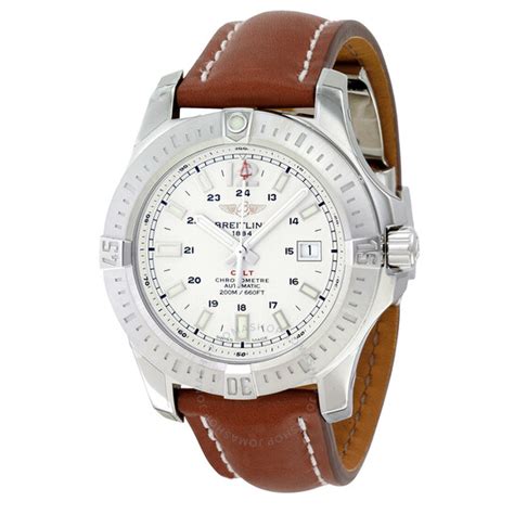 breitling colt automatic silver dial men's watch a1738811 g791brld|Breitling Colt A17388 .